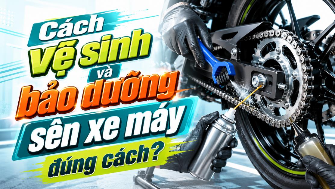 Cách vệ sinh và bảo dưỡng sên xe máy đúng cách