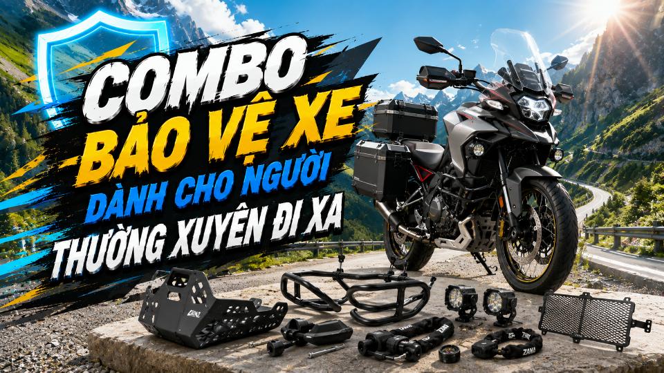 Combo bảo vệ xe dành cho người thường xuyên đi xa – Tăng an tâm trên hành trình
