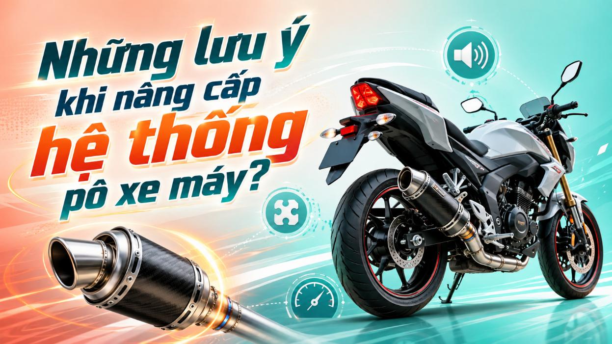 Những lưu ý khi nâng cấp hệ thống pô xe máy