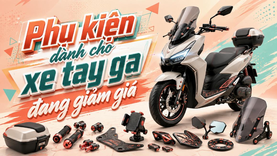 Phụ kiện dành cho xe tay ga đang giảm giá