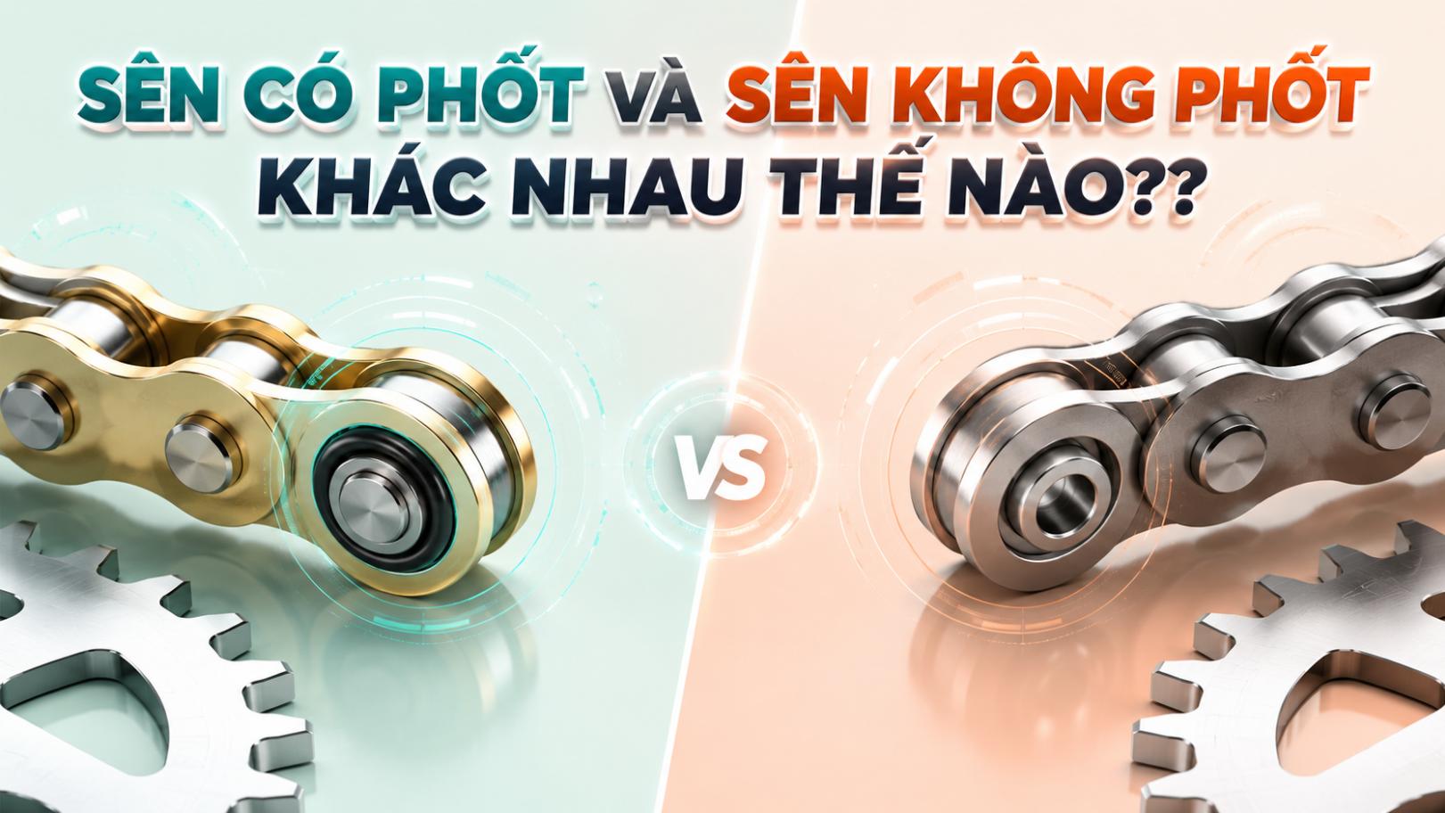 Sên có phốt và sên không phốt khác nhau thế nào?